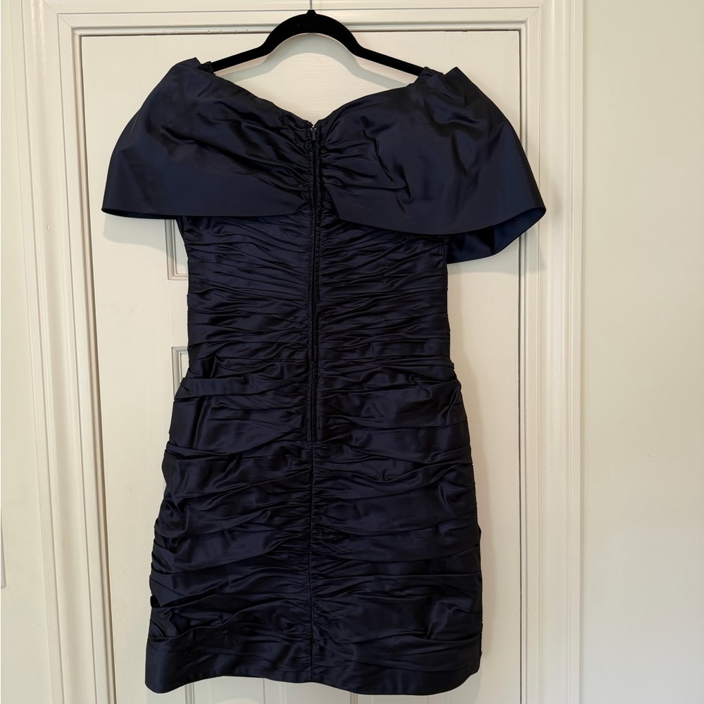 Rickie Freeman for Teri Jon One Shoulder Midnight Dress - Picture 2 of 3